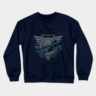 Earth Defense Force black Coffee advert Crewneck Sweatshirt